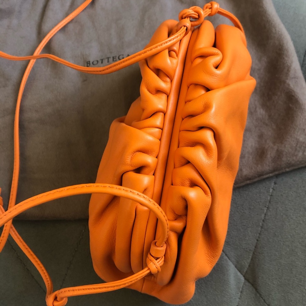 Bottega Veneta Mini Pouch in Orange - Picture 3 of 9